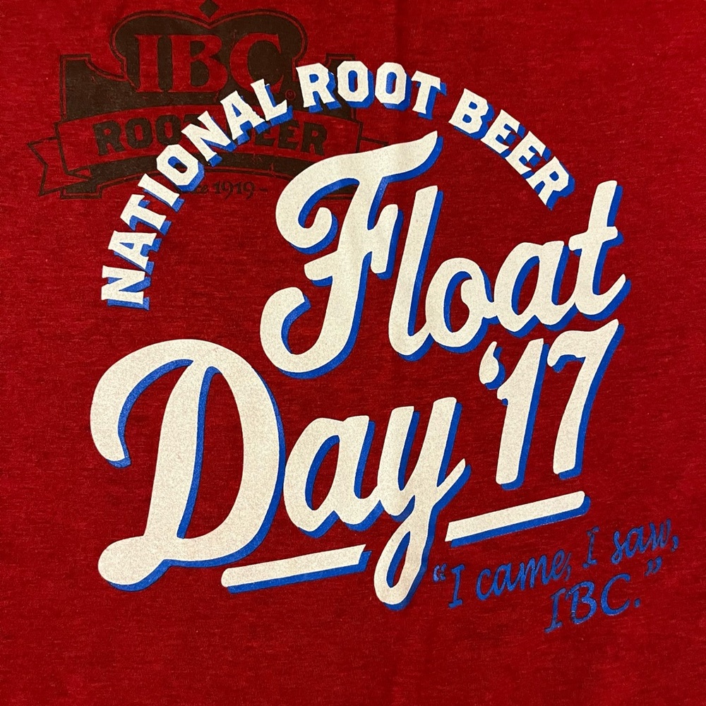 IBC Root Beer - National Root Beer Float Day 2017 Red Graphic T-Shirt